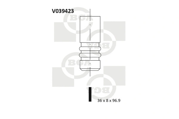 V039423 BGA Впускной клапан (фото 1)