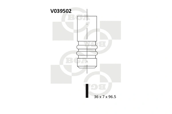 V039502 BGA Впускной клапан (фото 1)