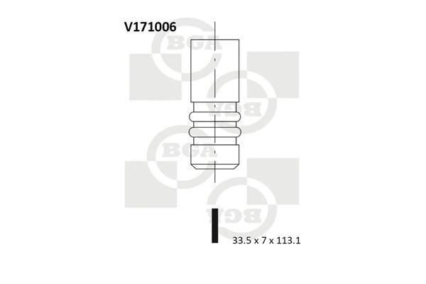 V171006 BGA Впускной клапан (фото 1)