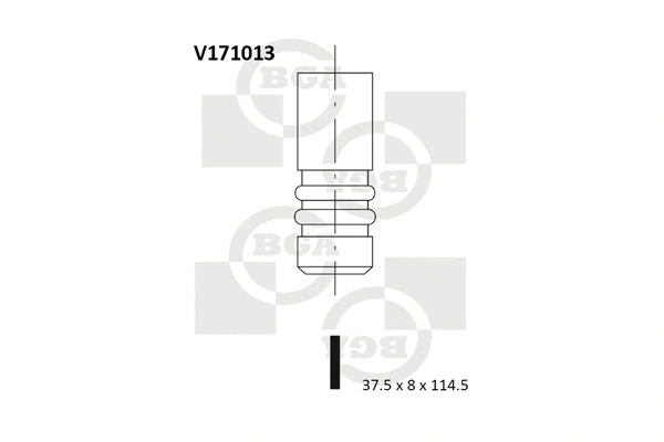 V171013 BGA Впускной клапан (фото 1)