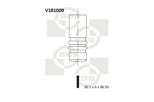 V181009 BGA Впускной клапан (фото 1)