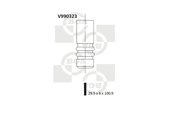 V990323 BGA Впускной клапан (фото 1)