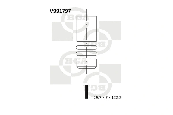 V991797 BGA Впускной клапан (фото 1)