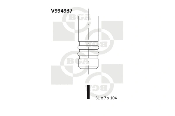 V994937 BGA Впускной клапан (фото 1)