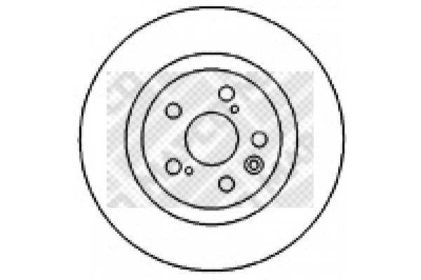 45553 MAPCO Тормозной диск (фото 1)