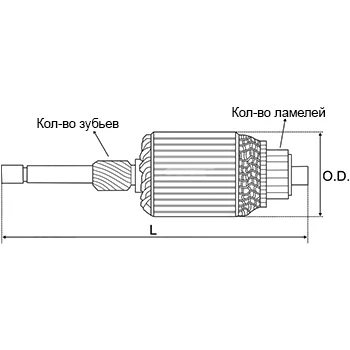 SA2001 AS-PL Якорь, стартер (фото 4)