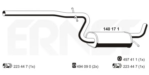 140171 ERNST Глушитель (фото 1)