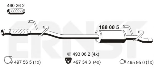 188005 ERNST Глушитель (фото 1)