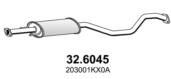 32.6045 ASSO Средний глушитель выхлопных газов (фото 2)