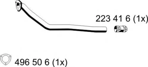245494 ERNST Труба глушителя (фото 1)
