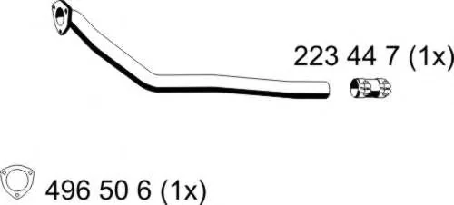 245500 ERNST Труба глушителя (фото 1)