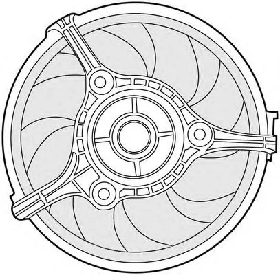 1209521 CTR Вентилятор охлаждения радиатора (фото 1)