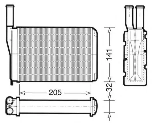 1228059 CTR Радиатор отопителя салона (фото 1)