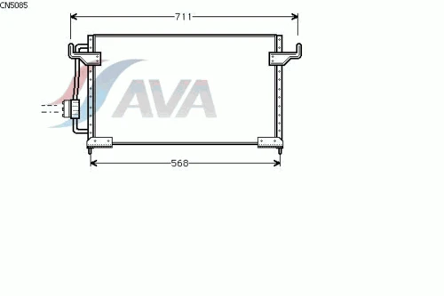 CN5085 AVA Конденсатор, кондиционер (фото 3)