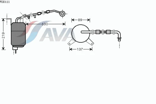 FDD111 AVA Осушитель, кондиционер (фото 2)