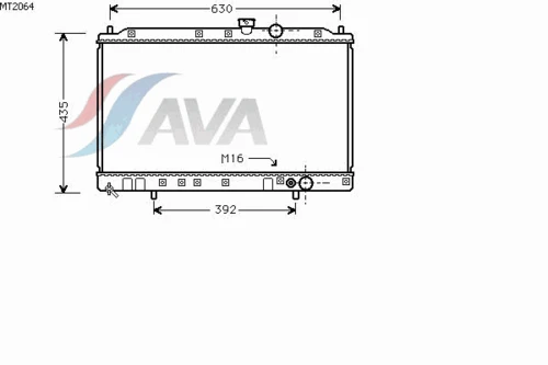 MT2064 AVA Радиатор, охлаждение двигателя (фото 3)