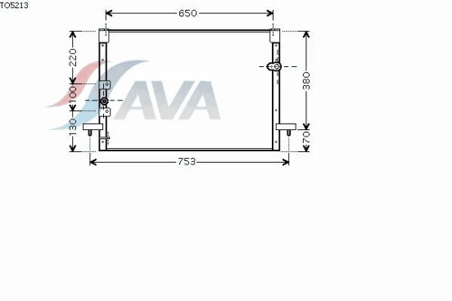 TO5213 AVA Конденсатор, кондиционер (фото 3)
