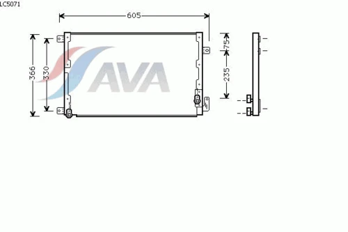 LC5071 AVA Конденсатор, кондиционер (фото 2)
