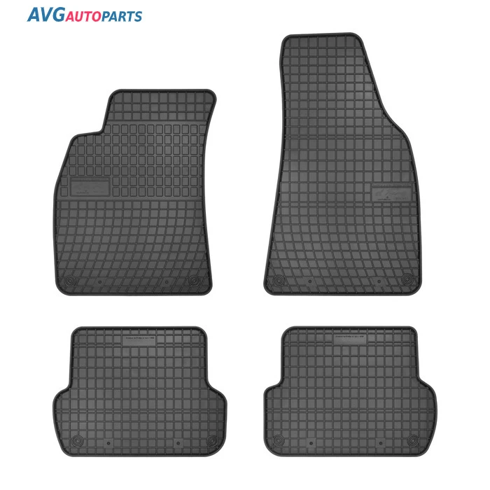 A21190010 AVG AUDI A1 (06/2010-2018) Модельные ковры резиновые черные 4 шт. Frogum (фото 1)