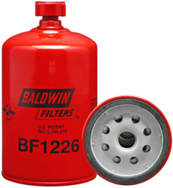 BF1226 BALDWIN Фильтр топл. сепаратор d77 h145 со сливом cummins (фото 1)