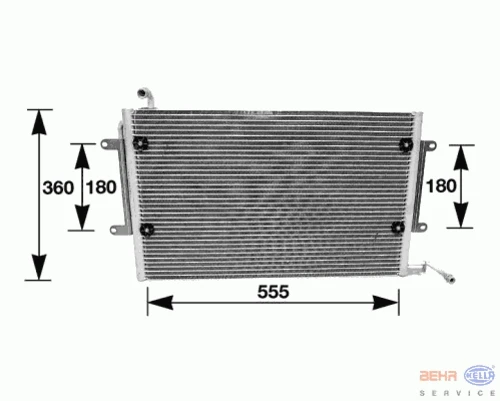 8FC 351 036-081 BEHR/HELLA/PAGID Радиатор кондиционера (фото 2)