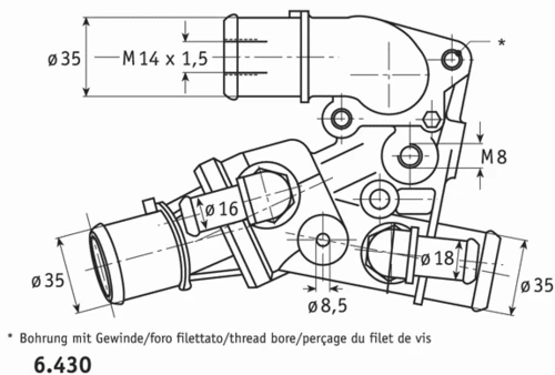 C.661.80 BEHR/HELLA/PAGID Термостат системы охлаждения c.661.80 (фото 1)