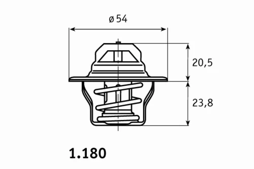 1.180.80.302 BEHR/HELLA/PAGID Термостат системы охлаждения 1.180.80.302 (фото 1)