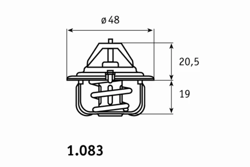 1.083.92.301 BEHR/HELLA/PAGID Термостат системы охлаждения 1.083.92.301 (фото 1)