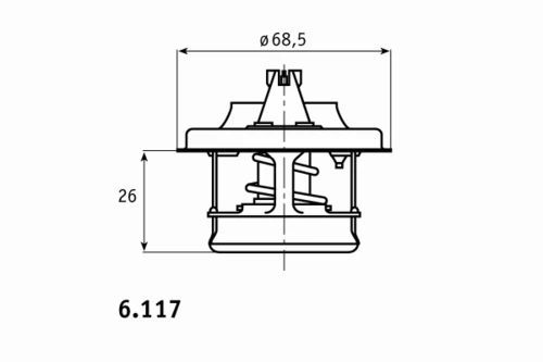 H.015.82 BEHR/HELLA/PAGID Термостат системы охлаждения h.015.82 (фото 1)