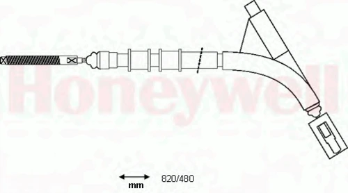 433123B BENDIX Трос (тросик) ручника (фото 2)
