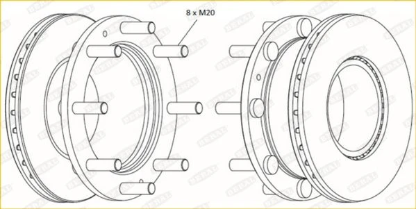 BCR307A BERAL Тормозной диск (фото 4)