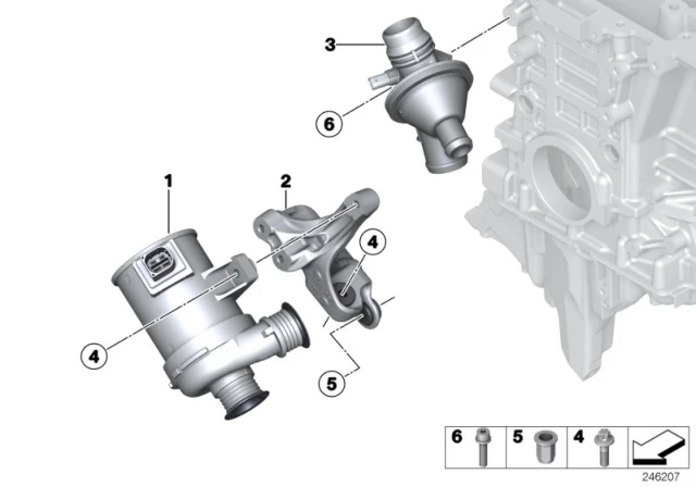 11 51 7 602 125 BMW Болт asa m8x34-8.8 zns3 1' f20, lci, f21, 2' f22, f23, 3' f30, f31, f34 gt, f35, 4 (фото 2)