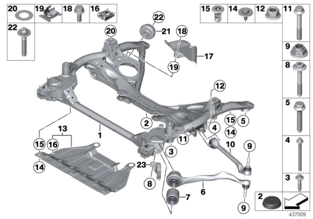 31 10 6 797 237 BMW Болт с шестигранной головкой и буртиком m12x1.5x85-10.9 1' f20, lci, f21, 2' f22, (фото 2)