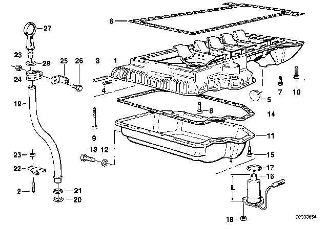 11 13 1 742 994 BMW Резьбовая пробка m12x1.5 1' e87, 3' e46, e90, e91, 5' e34, e39, 7' e32, e38, 8' e3 (фото 2)