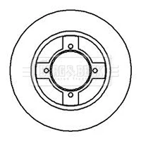 BBD4549 BORG & BECK Тормозной диск (фото 2)