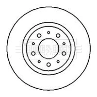 BBD5051 BORG & BECK Тормозной диск (фото 2)