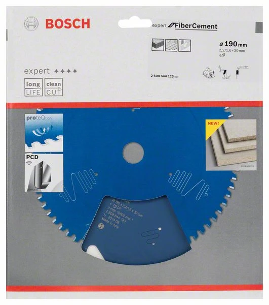 2608644125 BOSCH Диск пильный 190х30 мм 4 зуба Expert for Fiber Cement (фото 3)