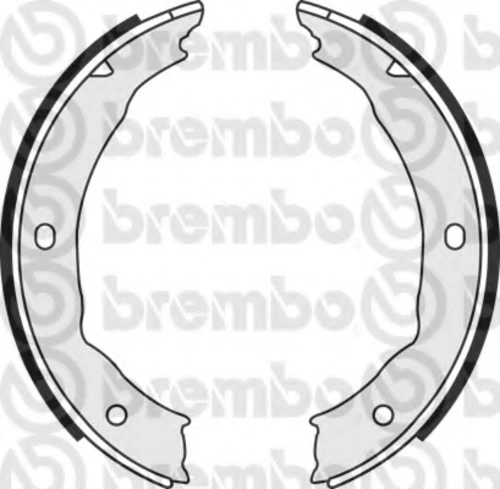 S 61 540 BREMBO Комплект тормозных колодок, стояночная тормозная система (фото 2)