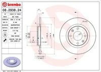 08.2938.24 BREMBO Тормозной диск (фото 3)