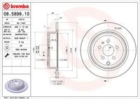 08.5898.10 BREMBO Тормозной диск (фото 3)