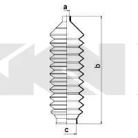 83573 GKN SPIDAN/LOEBRO Пыльник рулевой рейки (фото 1)