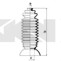 83736 GKN SPIDAN/LOEBRO Пыльник рулевой рейки (фото 1)