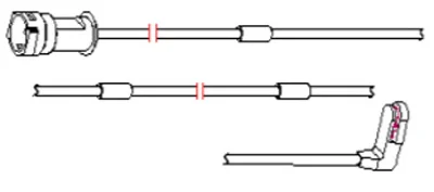 8122 CARRAB BRAKE PARTS Датчик износа тормозных колодок (фото 1)