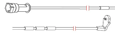 8126 CARRAB BRAKE PARTS Датчик износа тормозных колодок (фото 1)