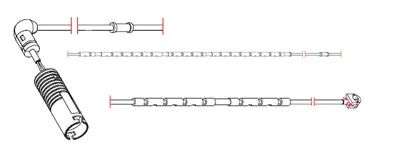 8192 CARRAB BRAKE PARTS Датчик износа тормозных колодок (фото 1)