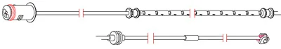 8231 CARRAB BRAKE PARTS Датчик износа тормозных колодок (фото 1)