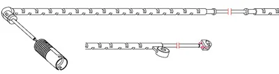 8254 CARRAB BRAKE PARTS Датчик износа тормозных колодок (фото 1)