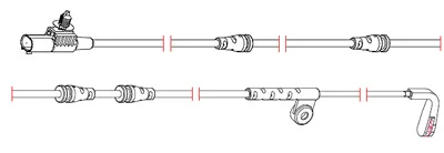 8261 CARRAB BRAKE PARTS Датчик износа тормозных колодок (фото 1)