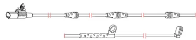 8264 CARRAB BRAKE PARTS Датчик износа тормозных колодок (фото 1)