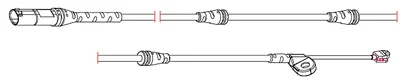 8284 CARRAB BRAKE PARTS Датчик износа тормозных колодок (фото 1)